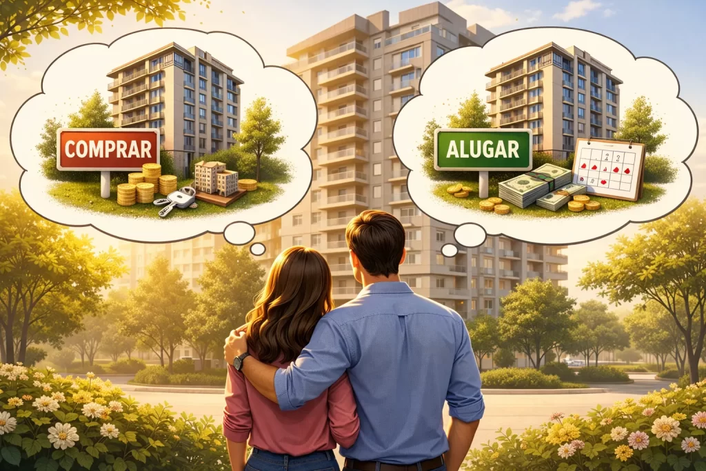 decisão entre comprar ou alugar