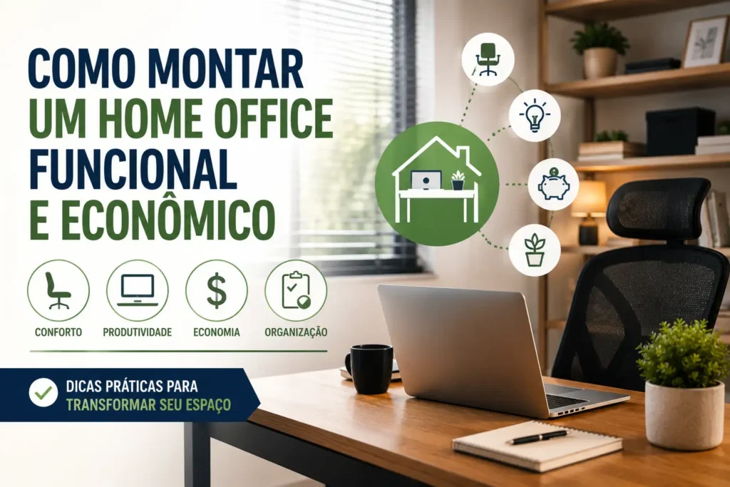 como montar um home office funcional e economico